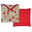 Home Elements Подушка для сидіння стьобана Різдвяне серце, 40 x 40 см