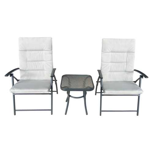 Garten-Set 1+2, Grau/Dunkelgrau, MUSON