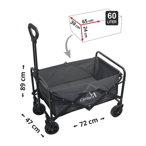 Cattara 13703 Camping kocsi összecsukható TrogirPic colo, 94 x 77 x 54 cm, 94 x 77 x 54 cm