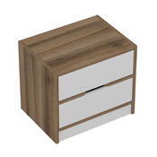 Stolik nocny Elina Walnut White