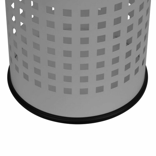 Alda Coș de gunoi Officer perforat 7 l, gri