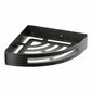 GEDY 247914 Smart sarokpolc zuhanyzóhoz, 21 x 4,5x 21 cm, fekete matt
