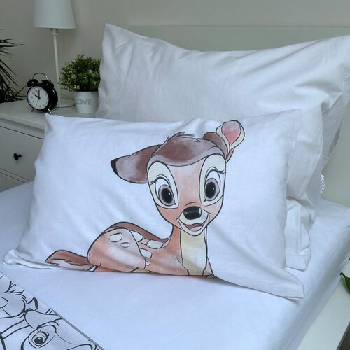 Dziecięca pościel bawełniana do łóżeczka Bambi stripe, 100 x 135 cm, 40 x 60 cm