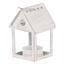 Alfalfa Birdhouse metalic, alb, 11 cm