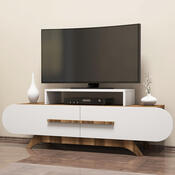 TV-Lowboard Rose Walnut White