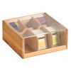 Kesper 58903 Organizator ceai bambus, 6 compartimente , 22 x 21 x 9,5 cm