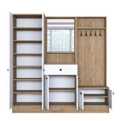 Zestaw do przedpokoju Pome White and Walnut II