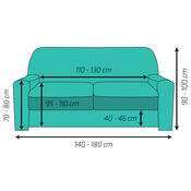 4Home Multielastyczny pokrowiec na kanapę 2-os. Comfort, bordo, 140 - 180 cm