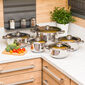 Set oale inox cu capac inox 4Home Destiny, 10 pies