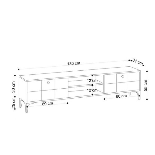 Televizní stolek Hera Oak