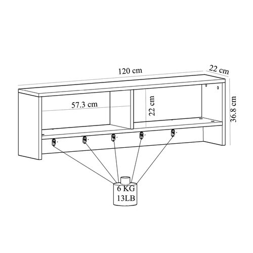 Wandgarderobe Sarandon White