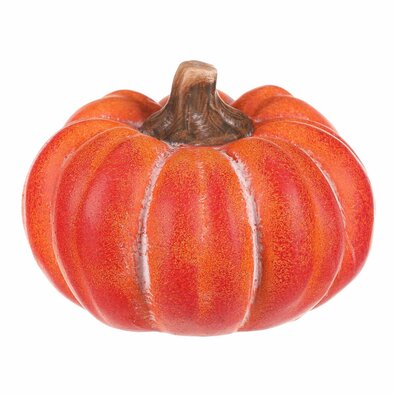 Nizka bučna brez odprtin oranžna, keramika, pr. 13cm