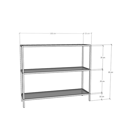 Raft metalic D101, auriu
