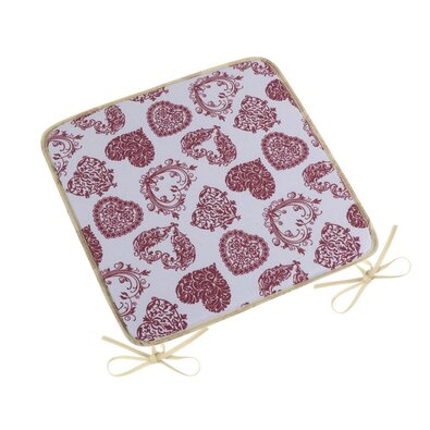 Bellatex Sitzkissen DITA glatt Spitze Herz, 40 x 40 cm
