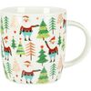 Porzellanbecher mit Weihnachtsdekoration, 370 ml