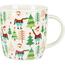 Porzellanbecher mit Weihnachtsdekoration, 370 ml