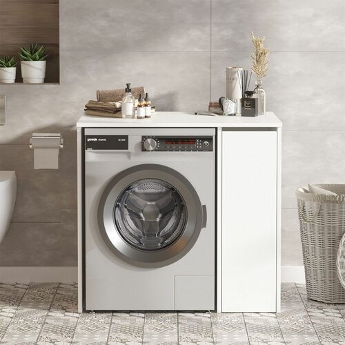 Waschmaschinenunterschrank Saly White