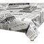 Bellatex Tischdecke EMA Zeitung schwarz , 70 x 70 cm