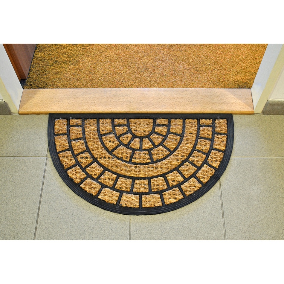 Toro Squares kókusz lábtörlő félkör, 40 x 70 cm termék 2. képe