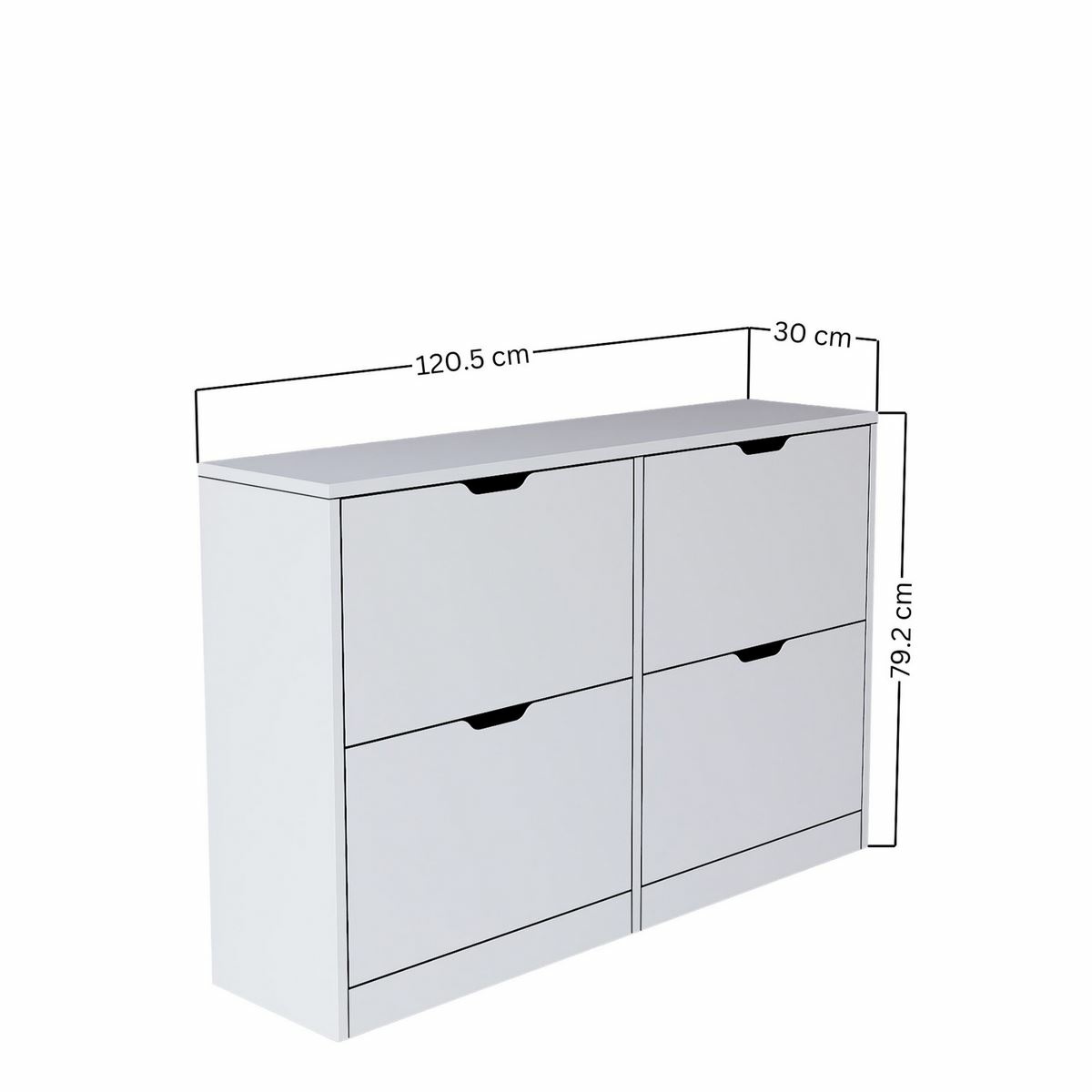 Skrinka na topánky Duru Matte White