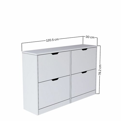 Duru Matte White cipősszekrény