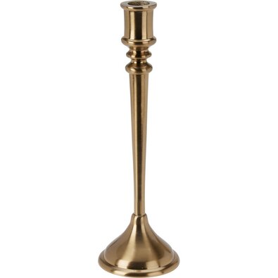Dekorativní svícen 9x9x29 cm, barva zlatá
