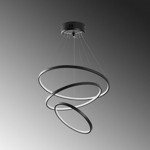 Závesný LED lustr Simit - 13697, čierna