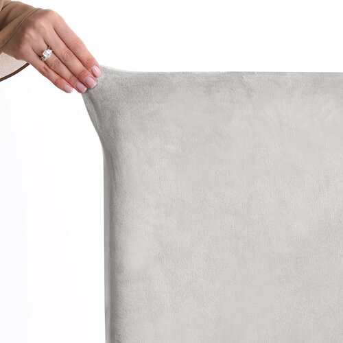 Restilo Napinac za stol Sento srebrna, 48 x 48 x 58 + 10 cm, komplet 6 kosov