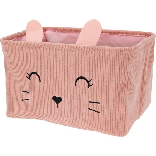 Hatu Kinder-Stoffaufbewahrungskorb, rosa, 2 Stück