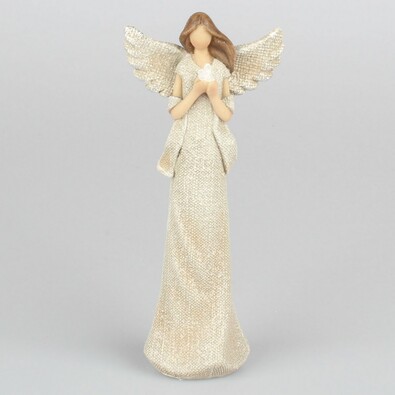 Anioł z gołąbkiem, 19,5 cm