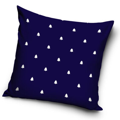 Prevlečka za blazino Božični mir modra, 40 x 40 cm