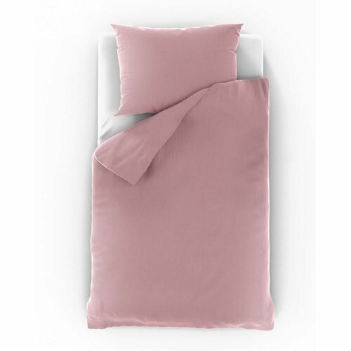 Kvalitex Муслінова постільна білизна рожева, 140 x 200 см, 70 x 90 см