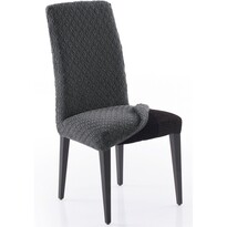 Multielastyczny pokrowiec na całe krzesło Martin ciemnoszary, 60 x 50 x 60 cm, zestaw 2 szt.