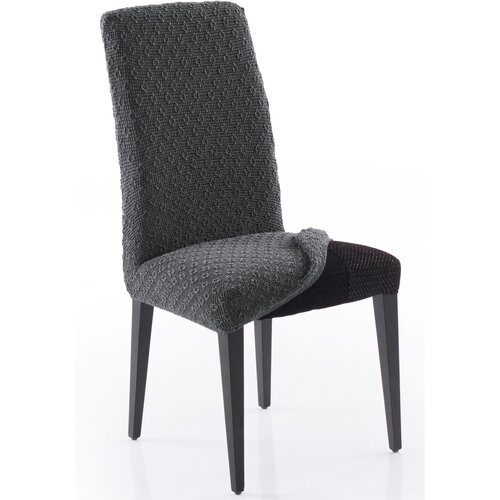 Multielastický potah na celou židli Martin tmavě šedá, 60 x 50 x 60 cm, sada 2 ks