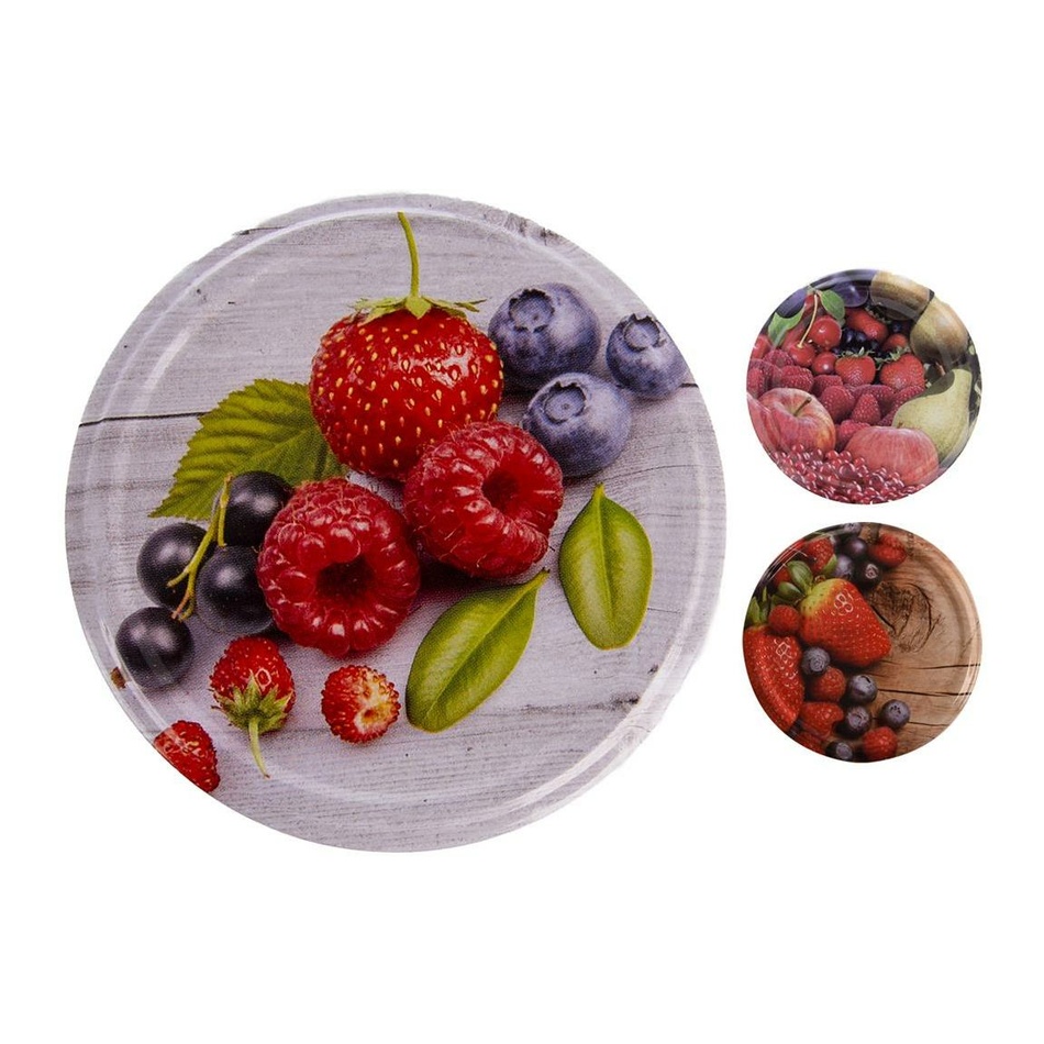 Orion 10-częściowy zestaw zakrętek gwintowanych  Fruit, 6,6 cm