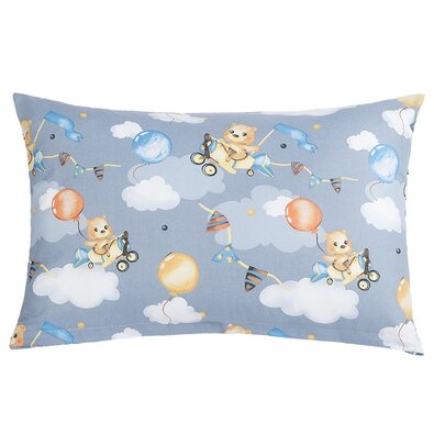 Bellatex Kopfkissenbezug VIOLA Teddybär im Flugzeug, 40 x 60 cm