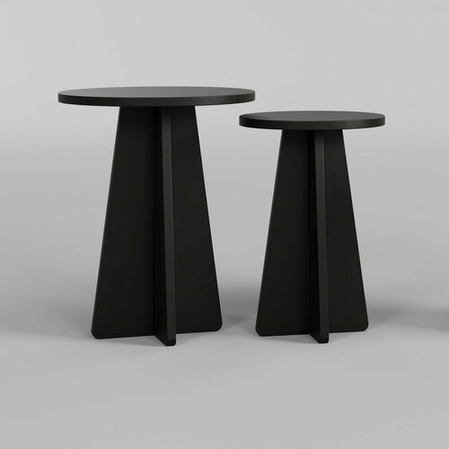 Mushroom Black dohányzóasztal-készlet, 2 db