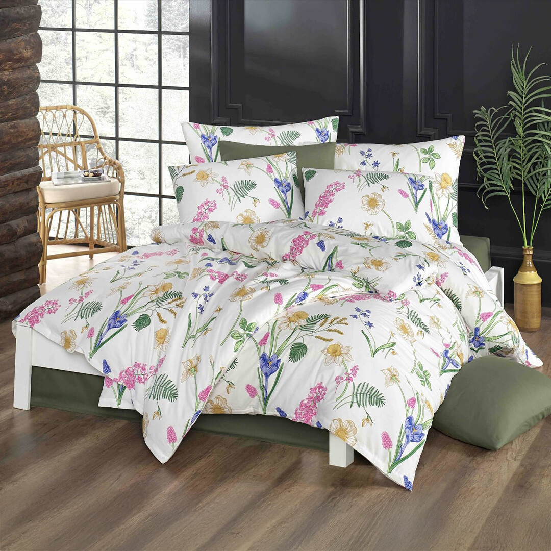 BedTex Pościel bawełniana Flavia, 160 x 200 cm, 2x 70 x 80 cm, 160 x 200 cm, 2 szt. 70 x 80 cm