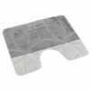 Kvalitex covoraș pentru WC Geometrie gri, 60 x 50cm