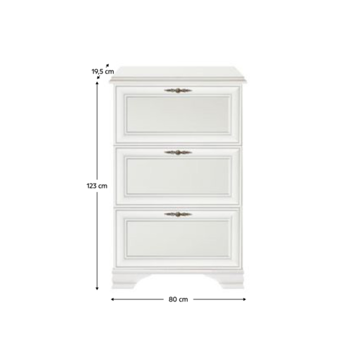 KENTAK SFB3B cipőtartó, alpesi fehér