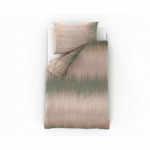 Kvalitex Бавовняна постільна білизна Delux  Aura бежевий, 140 x 220 см, 70 x 90 см