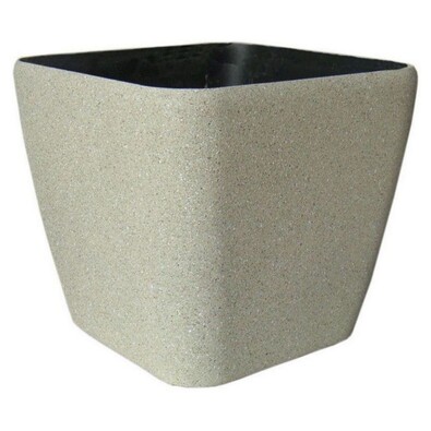 Markus Pedriksen Osłonka plastikowa Vanda,  22 x 22 x 20 cm beżowy