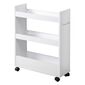 Kesper 24852 Nischenregal auf Rollen, weiß, 78 x 22 x 60 cm