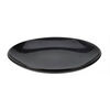 Flacher Steingutteller Glaze, Durchmesser 27,8 cm, schwarz