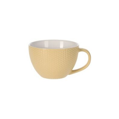 Ceașcă din ceramică EH Honeycomb, 460 ml,  galben