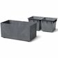 SIERRA CASE BETON EFFECT virágtartó 57,7 cm, szürke