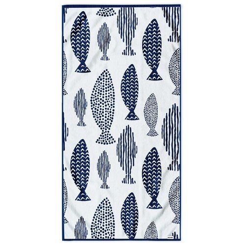 DecoKing Plažna brisača Fish, 90 x 180 cm