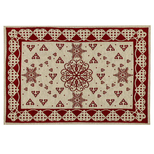 Platzdeckchen Herzen Rot, 32 x 48 cmrot,