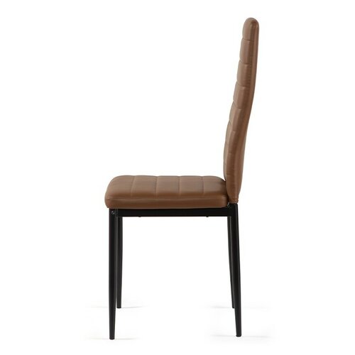 CORIA DINING étkezőszékek, fekete öko-bőr, 6 db