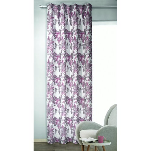 Albani Flora sötétítő függöny rejtett akasztópántokkal piros, 135 x 245 cm